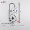 Kibi Circular Single Handle Pull Down Kitchen & Bar Sink Faucet with Soap Dispenser C-KKF2011BN-KSD100BN - alternate 3